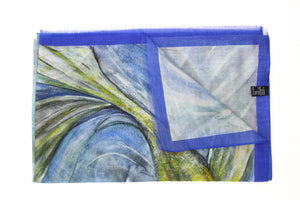 Fantail Fish Italian Silk Cotton 70 x 180 cm