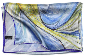 Fantail Fish Italian Silk Satin 70 x 180 cm